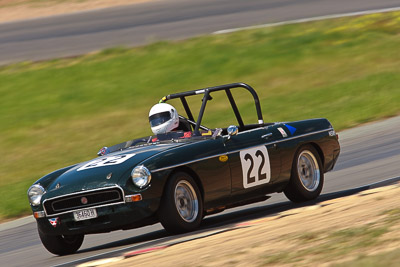 22;1971-MGB-Roadster;31-October-2009;Australia;FOSC;Festival-of-Sporting-Cars;Geoff-Pike;Group-S;NSW;New-South-Wales;Sports-Cars;Wakefield-Park;auto;classic;historic;motorsport;racing;super-telephoto;vintage