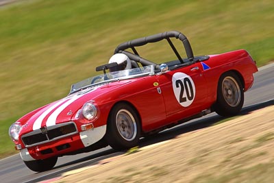 20;1964-MGB;31-October-2009;Australia;Bret-McManus;FOSC;Festival-of-Sporting-Cars;Group-S;NSW;New-South-Wales;Sports-Cars;Wakefield-Park;auto;classic;historic;motorsport;racing;super-telephoto;vintage