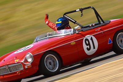 91;1970-MGB-Roadster;31-October-2009;Australia;FOSC;Festival-of-Sporting-Cars;Group-S;NSW;New-South-Wales;Sports-Cars;Steve-Dunne‒Contant;Wakefield-Park;auto;classic;historic;motion-blur;motorsport;racing;super-telephoto;vintage