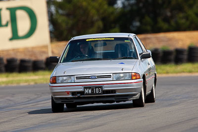 301;1990-Ford-Laser;31-October-2009;Australia;FOSC;Festival-of-Sporting-Cars;NSW;New-South-Wales;Regularity;Wakefield-Park;Whitby;auto;motorsport;racing;super-telephoto