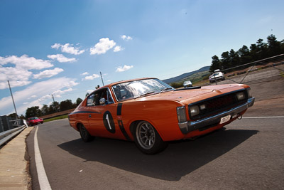1;1971-Chrysler-Valiant-Charger;31-October-2009;Australia;FOSC;Festival-of-Sporting-Cars;NSW;New-South-Wales;Patrick-Townshend;Regularity;Wakefield-Park;auto;classic;historic;motorsport;racing;vintage;wide-angle