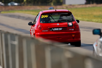 206;2004-Peugeot-206-GTi;31-October-2009;Australia;FOSC;Festival-of-Sporting-Cars;Marque-Sports;NSW;New-South-Wales;Wakefield-Park;auto;motorsport;racing;super-telephoto