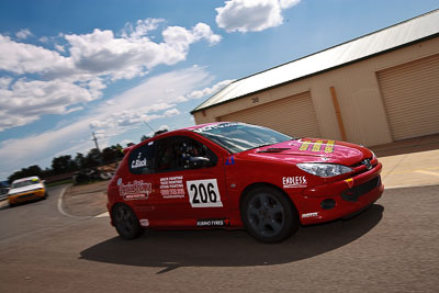 206;2004-Peugeot-206-GTi;31-October-2009;Australia;FOSC;Festival-of-Sporting-Cars;Marque-Sports;NSW;New-South-Wales;Wakefield-Park;auto;motorsport;racing;wide-angle