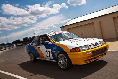 27;1992-Ford-Laser-TX3-Turbo;31-October-2009;Australia;David-Williams;FOSC;Festival-of-Sporting-Cars;Marque-Sports;NSW;New-South-Wales;Wakefield-Park;auto;motorsport;racing;wide-angle