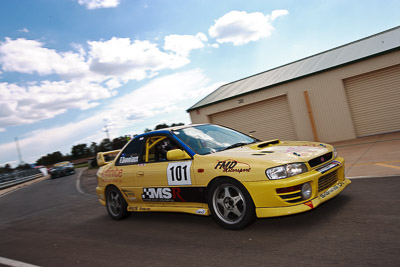 101;1996-Subaru-Impreza-WRX-STi;31-October-2009;Australia;FOSC;Festival-of-Sporting-Cars;Franck-Donniaux;Marque-Sports;NSW;New-South-Wales;Wakefield-Park;auto;motorsport;racing;wide-angle