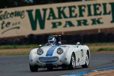 70;1960-Austin-Healey-Sprite-Mk-I;31-October-2009;Australia;FOSC;Festival-of-Sporting-Cars;Group-S;Judith-Dorrell;NSW;New-South-Wales;Sports-Cars;Wakefield-Park;auto;classic;historic;motorsport;racing;super-telephoto;vintage