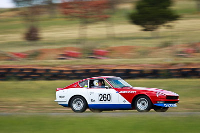 260;1974-Datsun-260Z;31-October-2009;Australia;FOSC;Festival-of-Sporting-Cars;Group-S;James-Flett;NSW;New-South-Wales;Sports-Cars;Topshot;Wakefield-Park;auto;classic;historic;motion-blur;motorsport;racing;super-telephoto;vintage