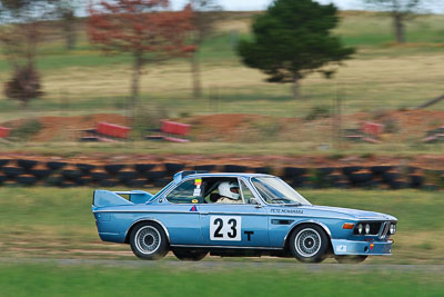 23;1973-BMW-30CSL;31-October-2009;Australia;FOSC;Festival-of-Sporting-Cars;Group-S;NSW;New-South-Wales;Peter-McNamara;Sports-Cars;Wakefield-Park;auto;classic;historic;motion-blur;motorsport;racing;super-telephoto;vintage