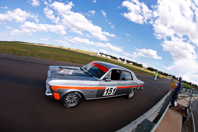 151;1970-Ford-XW-GT;31-October-2009;Australia;FOSC;Festival-of-Sporting-Cars;Frazer-Roberts;Group-N;Historic-Touring-Cars;NSW;New-South-Wales;Wakefield-Park;auto;classic;fisheye;historic;motorsport;racing;vintage