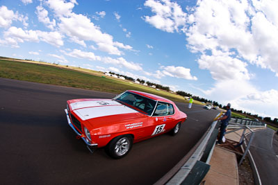 15;31-October-2009;Australia;FOSC;Festival-of-Sporting-Cars;Group-N;Historic-Touring-Cars;Holden-HQ;Holden-Monaro;NSW;New-South-Wales;Patrick-Dwyer;Wakefield-Park;auto;classic;fisheye;historic;motorsport;racing;vintage