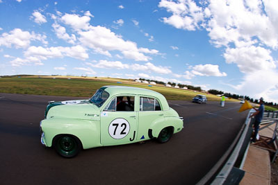72;1955-Holden-FJ;31-October-2009;Australia;FOSC;Festival-of-Sporting-Cars;Group-N;Historic-Touring-Cars;NSW;New-South-Wales;Philip-Barrow;Wakefield-Park;auto;classic;fisheye;historic;motorsport;racing;vintage