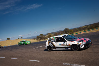 33;1-November-2009;Australia;Honda-Civic;Improved-Production;Michael-Rooke;NSW;NSW-State-Championship;NSWRRC;Narellan;New-South-Wales;Oran-Park-Raceway;auto;motorsport;racing;wide-angle