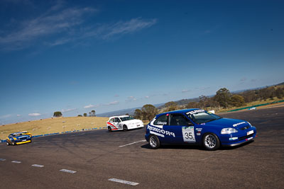 35;1-November-2009;Australia;Honda-Civic;Improved-Production;NSW;NSW-State-Championship;NSWRRC;Narellan;New-South-Wales;Oran-Park-Raceway;William-Gillespie;auto;motorsport;racing;wide-angle
