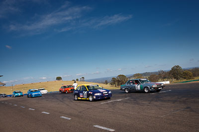 2;59;1-November-2009;Australia;David-Youl;Improved-Production;Mitsubishi-Mirage;NSW;NSW-State-Championship;NSWRRC;Narellan;New-South-Wales;Oran-Park-Raceway;Stephen-Dellis;Toyota-Corona;auto;motorsport;racing;wide-angle