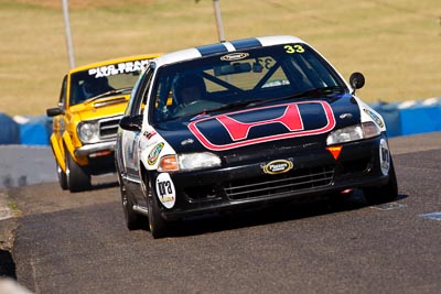 33;1-November-2009;Australia;Honda-Civic;Improved-Production;Michael-Rooke;NSW;NSW-State-Championship;NSWRRC;Narellan;New-South-Wales;Oran-Park-Raceway;auto;motorsport;racing;super-telephoto