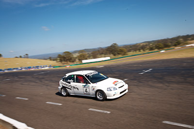 4;1-November-2009;Australia;Bob-Jowett;Honda-Civic;Improved-Production;NSW;NSW-State-Championship;NSWRRC;Narellan;New-South-Wales;Oran-Park-Raceway;auto;motorsport;racing;wide-angle