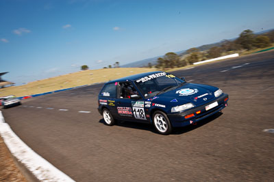 118;1-November-2009;Australia;Honda-Civic;Improved-Production;Lee-Wallis;NSW;NSW-State-Championship;NSWRRC;Narellan;New-South-Wales;Oran-Park-Raceway;auto;motorsport;racing;wide-angle