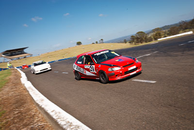 29;1-November-2009;Australia;Greg-Hartnett;Honda-Civic;Improved-Production;NSW;NSW-State-Championship;NSWRRC;Narellan;New-South-Wales;Oran-Park-Raceway;auto;motorsport;racing;wide-angle