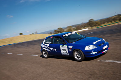 35;1-November-2009;Australia;Honda-Civic;Improved-Production;NSW;NSW-State-Championship;NSWRRC;Narellan;New-South-Wales;Oran-Park-Raceway;William-Gillespie;auto;motorsport;racing;wide-angle