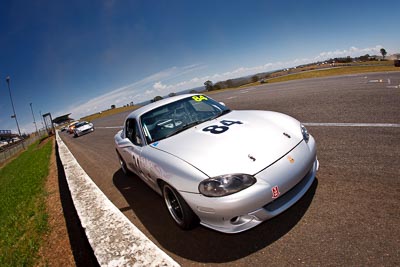 84;1-November-2009;Australia;Calum-Ballinger;Mazda-MX‒5;Mazda-MX5;Mazda-Miata;NSW;NSW-State-Championship;NSWRRC;Narellan;Neil-Dedrie;New-South-Wales;Oran-Park-Raceway;Production-Sports-Cars;auto;fisheye;motorsport;racing