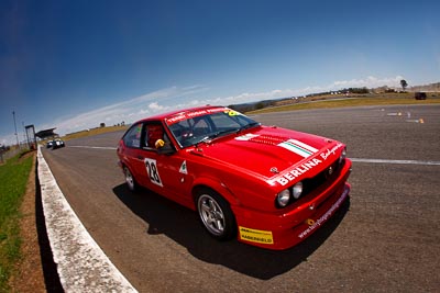 28;1-November-2009;Alfa-Romeo-GTV6;Australia;Enzo-Piazza;George-Piazza;NSW;NSW-State-Championship;NSWRRC;Narellan;New-South-Wales;Oran-Park-Raceway;Production-Sports-Cars;auto;fisheye;motorsport;racing