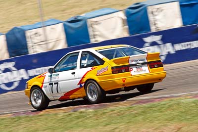 77;1-November-2009;Australia;Benjamin-Algie;Improved-Production;NSW;NSW-State-Championship;NSWRRC;Narellan;New-South-Wales;Oran-Park-Raceway;Toyota-Sprinter;auto;motion-blur;motorsport;racing;super-telephoto