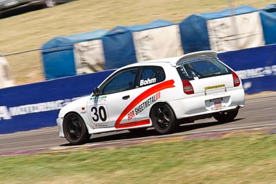 30;1-November-2009;Australia;Graham-Bohm;Improved-Production;Mitsubishi-Mirage-Cyborg;NSW;NSW-State-Championship;NSWRRC;Narellan;New-South-Wales;Oran-Park-Raceway;auto;motion-blur;motorsport;racing;super-telephoto