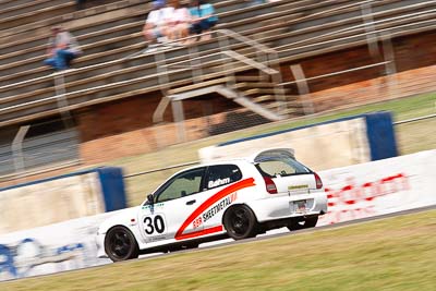 30;1-November-2009;Australia;Graham-Bohm;Improved-Production;Mitsubishi-Mirage-Cyborg;NSW;NSW-State-Championship;NSWRRC;Narellan;New-South-Wales;Oran-Park-Raceway;auto;motion-blur;motorsport;racing;super-telephoto