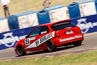 29;1-November-2009;Australia;Greg-Hartnett;Honda-Civic;Improved-Production;NSW;NSW-State-Championship;NSWRRC;Narellan;New-South-Wales;Oran-Park-Raceway;auto;motion-blur;motorsport;racing;super-telephoto