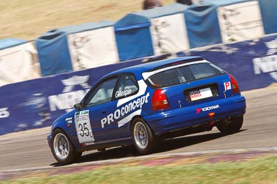 35;1-November-2009;Australia;Honda-Civic;Improved-Production;NSW;NSW-State-Championship;NSWRRC;Narellan;New-South-Wales;Oran-Park-Raceway;William-Gillespie;auto;motion-blur;motorsport;racing;super-telephoto