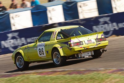 86;1-November-2009;Australia;Christy-Stevens;Improved-Production;Mazda-RX‒7;NSW;NSW-State-Championship;NSWRRC;Narellan;New-South-Wales;Oran-Park-Raceway;auto;motion-blur;motorsport;racing;super-telephoto