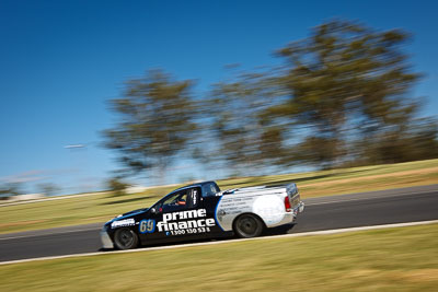 69;20-March-2010;Australia;Ford-Falcon-BA-Ute;Merrick-Malouf;Morgan-Park-Raceway;QLD;Queensland;Touring-Cars;Warwick;auto;motion-blur;motorsport;racing;wide-angle