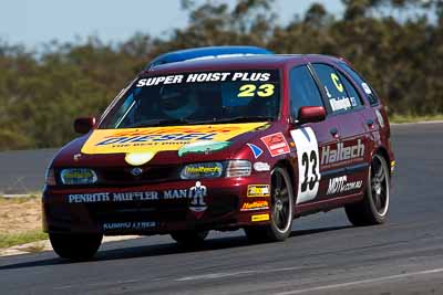 23;20-March-2010;Australia;John-Willmington;Morgan-Park-Raceway;Nissan-Pulsar-N15-SSS;Production-Cars;QLD;Queensland;Warwick;auto;motorsport;racing;super-telephoto