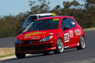 206;20-March-2010;2004-Peugeot-206-GTi;Australia;Carly-Black;Morgan-Park-Raceway;Production-Cars;QLD;Queensland;Warwick;auto;motorsport;racing;super-telephoto