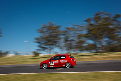 206;20-March-2010;2004-Peugeot-206-GTi;Australia;Carly-Black;Morgan-Park-Raceway;Production-Cars;QLD;Queensland;Warwick;auto;motion-blur;motorsport;racing;wide-angle