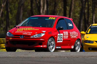 206;20-March-2010;2004-Peugeot-206-GTi;Australia;Carly-Black;Morgan-Park-Raceway;Production-Cars;QLD;Queensland;Warwick;auto;motorsport;racing;super-telephoto