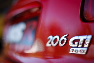 20-March-2010;50mm;Australia;Morgan-Park-Raceway;Peugeot-206-GTi;QLD;Queensland;Warwick;atmosphere;auto;brand;close‒up;detail;logo;motorsport;racing