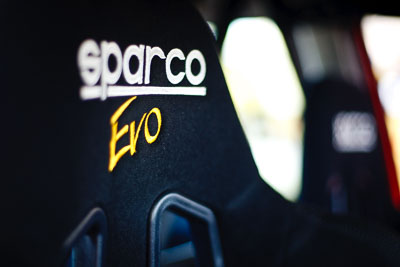 20-March-2010;50mm;Australia;Morgan-Park-Raceway;QLD;Queensland;Sparco;Topshot;Warwick;atmosphere;auto;brand;close‒up;detail;logo;motorsport;racing;seat