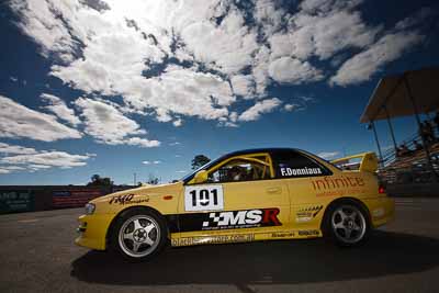 101;1996-Subaru-Impreza-WRX-STi;20-March-2010;Australia;Franck-Donniaux;Morgan-Park-Raceway;Production-Cars;QLD;Queensland;Topshot;Warwick;auto;motorsport;racing;wide-angle