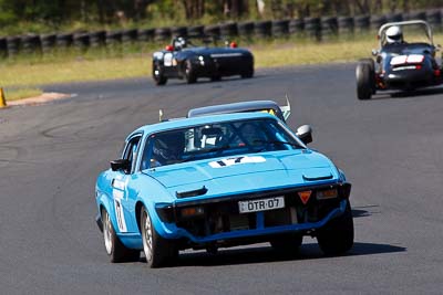 17;21-March-2010;Australia;Morgan-Park-Raceway;OTR07;QLD;Queensland;Rocket-Sports;Triumph-TR7;Warwick;auto;motorsport;racing;super-telephoto