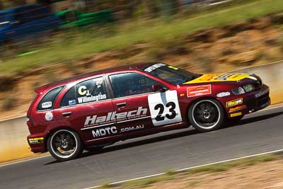 23;21-March-2010;Australia;John-Willmington;Morgan-Park-Raceway;Nissan-Pulsar-N15-SSS;Production-Cars;QLD;Queensland;Warwick;auto;motorsport;racing;telephoto