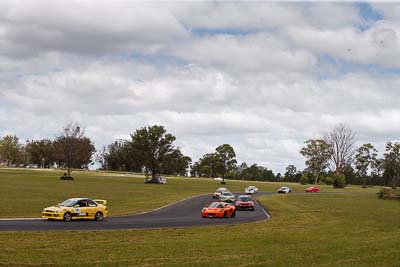 101;4;96;1996-Subaru-Impreza-WRX-STi;21-March-2010;Anthony-Soole;Australia;Franck-Donniaux;Leon-Black;Lotus-Exige-S;Morgan-Park-Raceway;Production-Cars;QLD;Queensland;Warwick;auto;motorsport;racing;telephoto