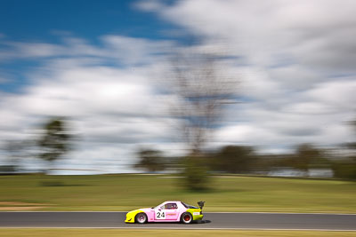 24;21-March-2010;Australia;Mazda-RX‒7;Morgan-Park-Raceway;Norm-Stokes;QLD;Queensland;Touring-Cars;Warwick;auto;motion-blur;motorsport;racing;wide-angle