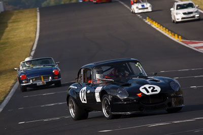 12;1969-Jaguar-E-Type-S3-V12;2-April-2010;Australia;Bathurst;FOSC;Festival-of-Sporting-Cars;Jac-Cousin;Marque-Sports;Mt-Panorama;NSW;New-South-Wales;auto;motorsport;racing;super-telephoto