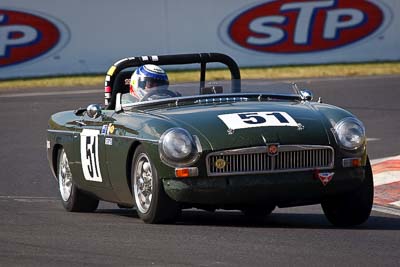 51;1967-MGB-Mk-Roadster;2-April-2010;Australia;Bathurst;FOSC;Festival-of-Sporting-Cars;Historic-Sports-Cars;Kent-Brown;Mt-Panorama;NSW;New-South-Wales;auto;classic;motorsport;racing;super-telephoto;vintage