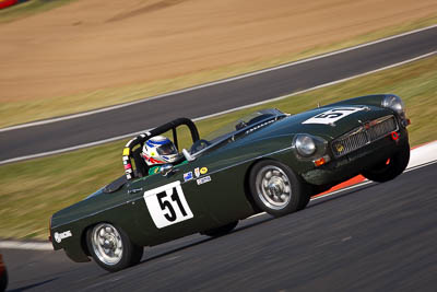 51;1967-MGB-Mk-Roadster;2-April-2010;Australia;Bathurst;FOSC;Festival-of-Sporting-Cars;Historic-Sports-Cars;Kent-Brown;Mt-Panorama;NSW;New-South-Wales;auto;classic;motorsport;racing;super-telephoto;vintage