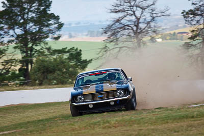 169;1969-Chevrolet-Camaro;2-April-2010;Australia;Bathurst;FOSC;Festival-of-Sporting-Cars;Grant-Wilson;Historic-Touring-Cars;Mt-Panorama;NSW;New-South-Wales;auto;classic;motorsport;off-track;oversteer;racing;super-telephoto;vintage