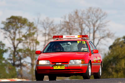 2-April-2010;Australia;Bathurst;FOSC;Festival-of-Sporting-Cars;Ford-Falcon-EA;Mt-Panorama;NSW;New-South-Wales;auto;firechase;motorsport;officials;racing;super-telephoto