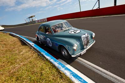 24;1956-MG-ZA-Magnette;21828H;3-April-2010;Australia;Bathurst;Bruce-Smith;FOSC;Festival-of-Sporting-Cars;Historic-Touring-Cars;Mt-Panorama;NSW;New-South-Wales;auto;classic;motorsport;racing;vintage;wide-angle