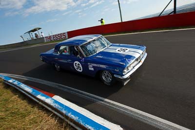 56;1963-Ford-Galaxie;3-April-2010;Australia;Bathurst;Chris-Strode;FOSC;Festival-of-Sporting-Cars;Historic-Touring-Cars;Mt-Panorama;NSW;New-South-Wales;auto;classic;motorsport;racing;vintage;wide-angle
